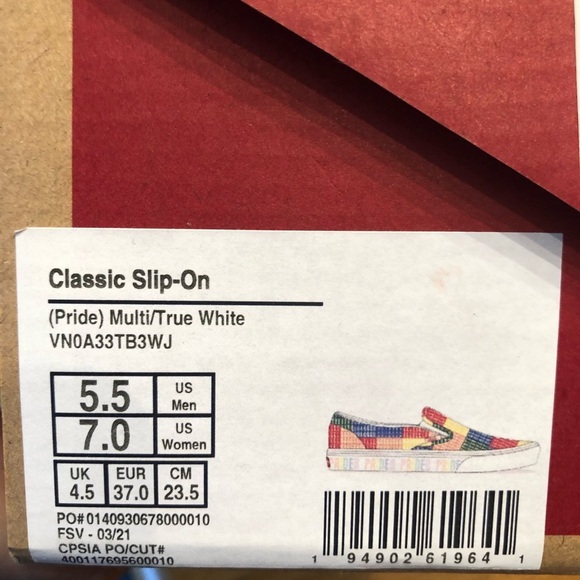 Vans Classic slip on Pride NIB - Picture 8 of 8